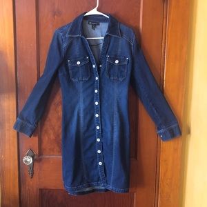 INC Jean fitted dress.
